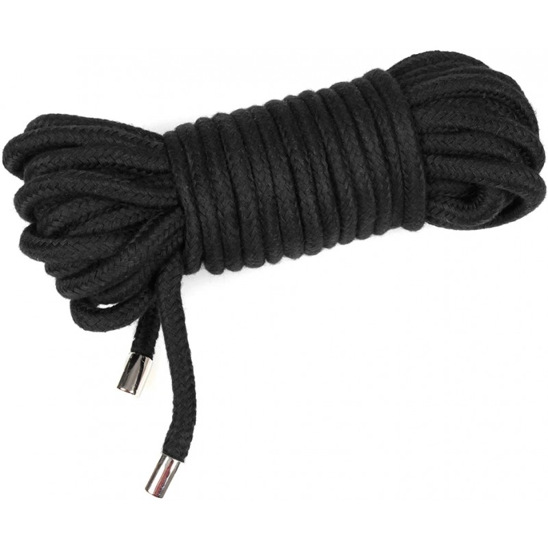 Бондажная хлопковая веревка черная 10 метров