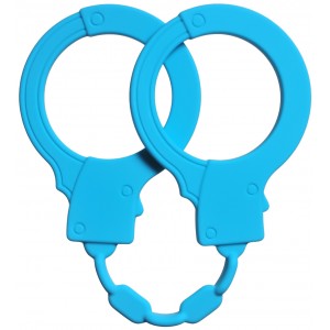 Силиконовые наручники Emotions Stretchy Cuffs Turquoise (иной угол)