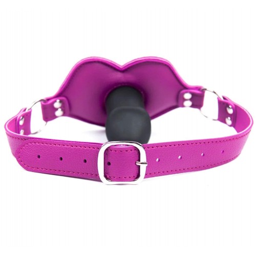 Кляп-фаллос на розовом ремешке