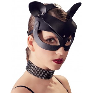 Маска кошки с заклёпками (иной угол)