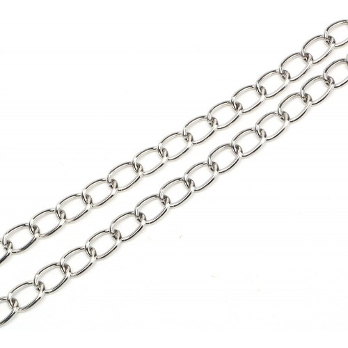 Черно-красный поводок с мелкой цепью																								