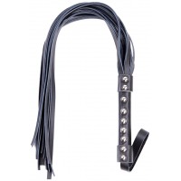 Черный флоггер из замши