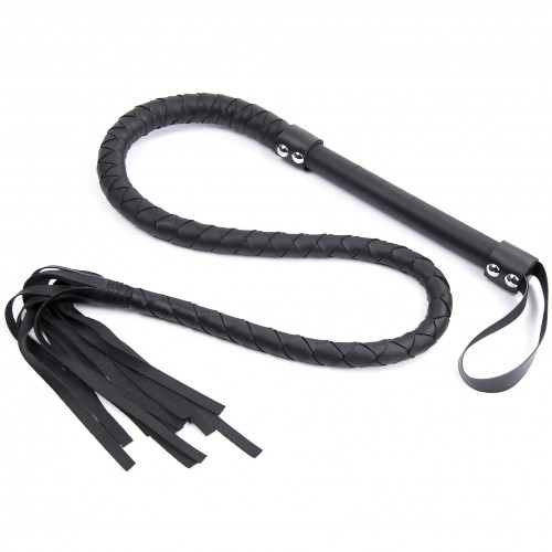 Длинный черный кнут 120 см