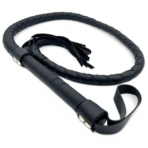 Длинный черный кнут 120 см