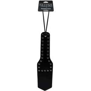 Черный пэдл-шлепалка с заклепками Love Paddle 30 см