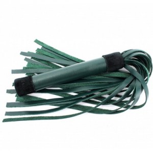 Плеть Lady's Arsenal с гладкой ручкой 45 см изумруд (иной угол)