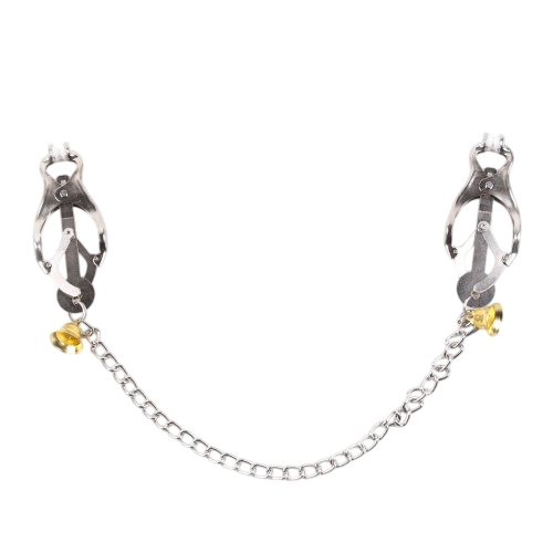 Металлические зажимы на соски клевер с цепочкой