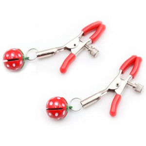 Зажимы для сосков Клубничка (иной угол)