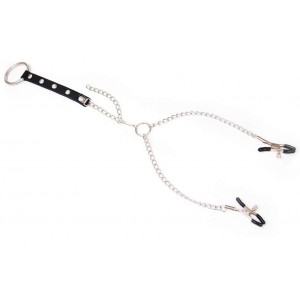 Зажимы для сосков с кольцом и ремешком (иной угол)