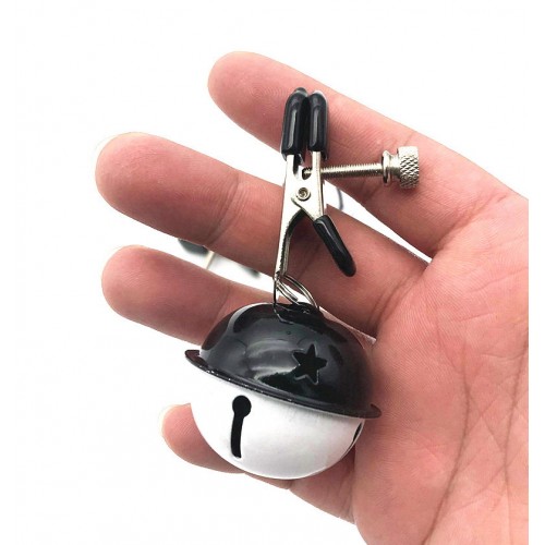 Зажимы с черно-белыми колокольчиками