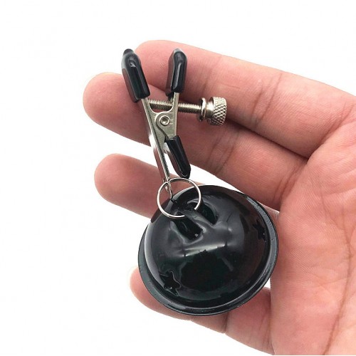 Зажимы с черно-белыми колокольчиками