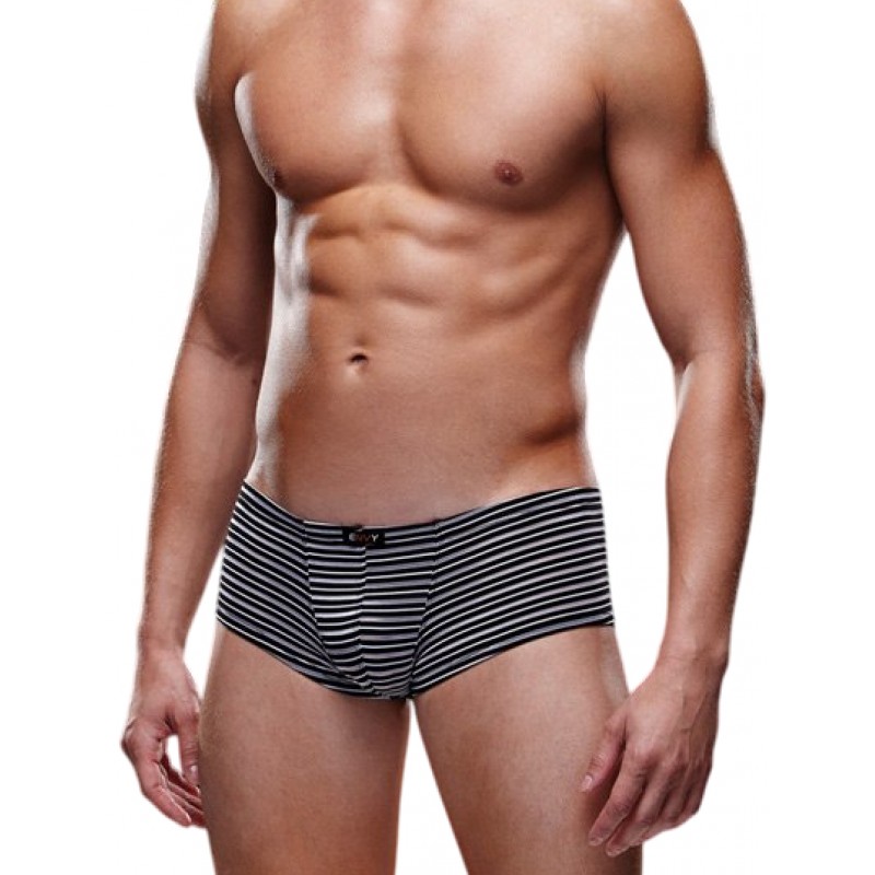 Мужские трусы-хипсы в полоску Envy черно-белые S/M