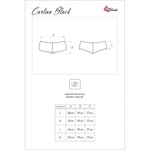 Белые трусики шортики Carlina S