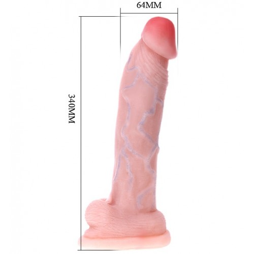 Фаллоимитатор с хребтом Super Braver