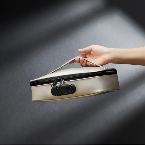 Сумка с кодовым замком для хранения игрушек Discreet Box Luxury Gold