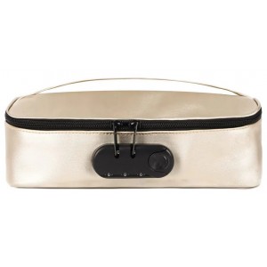 Сумка с кодовым замком для хранения игрушек Discreet Box Luxury Gold (иной угол)