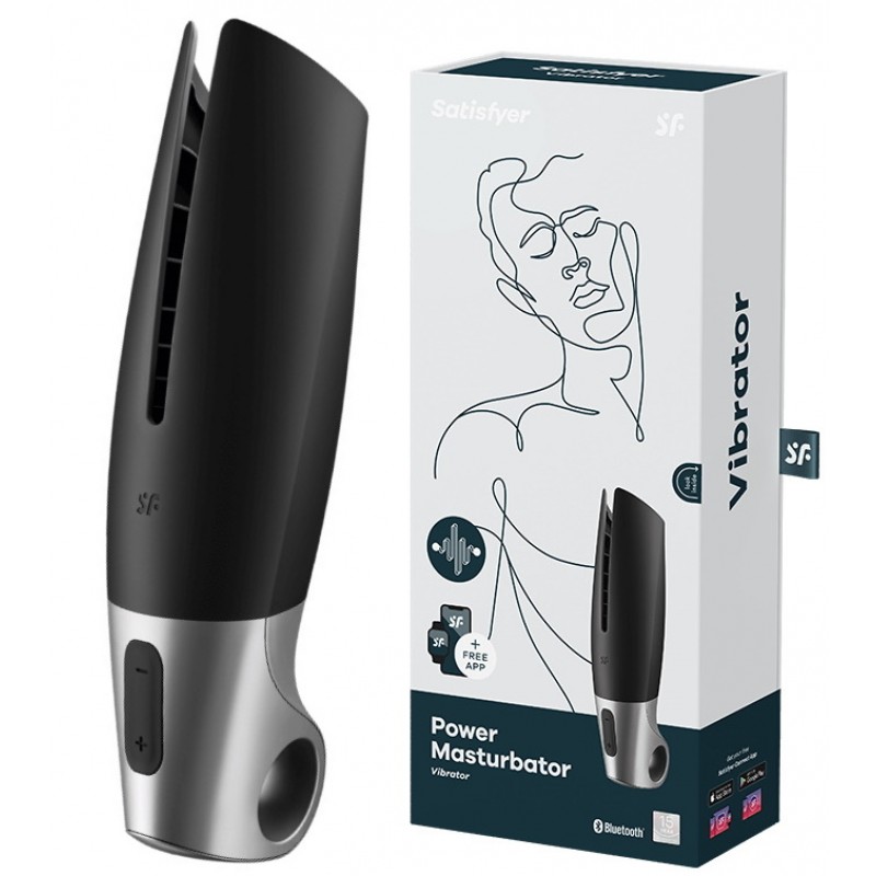 Смарт-мастурбатор с вибрацией Satisfyer Powermasturbator