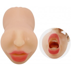 Двусторонний мастурбатор Crazy Bull Zoey вагина и ротик (иной угол)