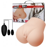 Мастурбатор реалистик CRAZY BULL попка и вагина с вибрацией