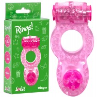Тянущееся виброкольцо для эрекции Rings Ringer Pink