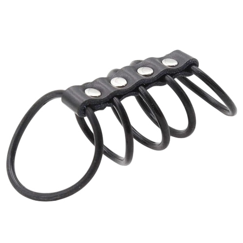 Хомут на пенис из пяти силиконовых колец