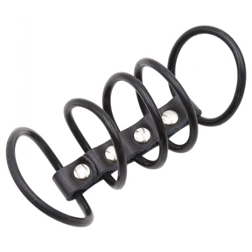Хомут на пенис из пяти силиконовых колец