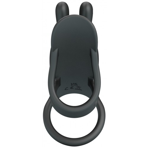 Фаллопротез-вибронасадка на пенис с двойным эрекционным кольцом Pretty Love Vibrating Penis Sleeve Matty