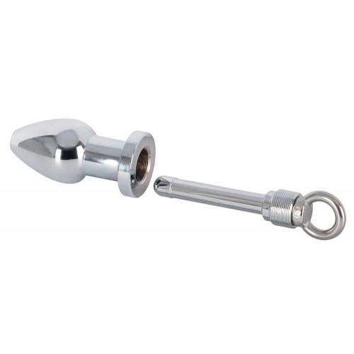 Анальный тоннель-пробка Deluxe из алюминия 