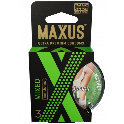 Презервативы в пластиковом кейсе Maxus №3 Air Mixed микс с обильной смазкой