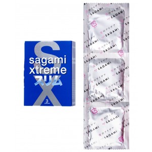 Презервативы супер облегающие Sagami Xtreme Feel Fit 3 шт (иной угол)