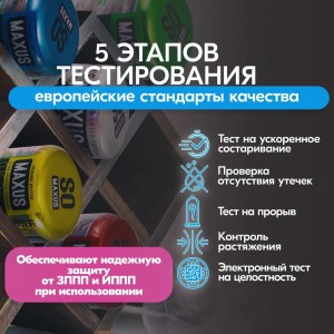 Презервативы в пластиковом кейсе Maxus №3 Air Mixed микс с обильной смазкой (иной угол)