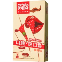 Оральные презервативы Elasun Strawberry со вкусом клубники 10 шт