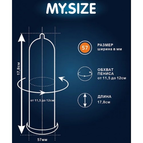 Презервативы My.Size Pro №10 размер 57
