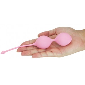 Вагинальные шарики iWhizz Luna розовые (иной угол)