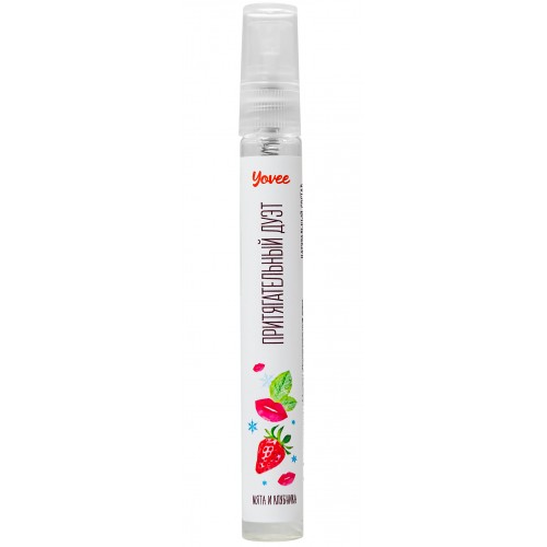 Оральный спрей Yovee «Притягательный дуэт», со вкусом мяты и клубники, охлаждающе-возбуждающий, 10мл