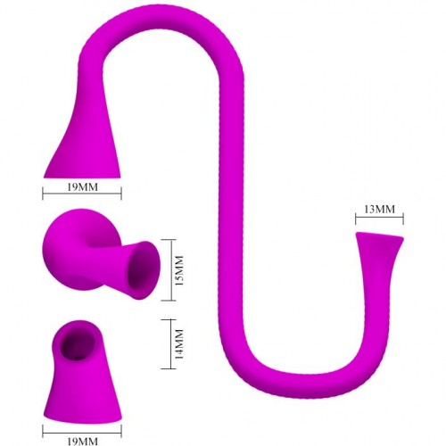 Посасывающий вибростимулятор для клитора Romance 3 в 1