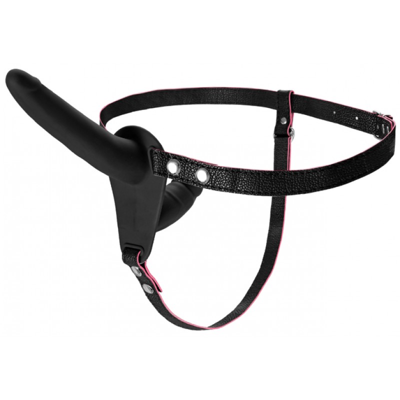 Страпон на креплении Black&Red by TOYFA, силикон, черный, 24 см