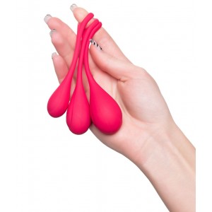 Вагинальные шарики Satisfyer Yoni Power 1 красные (иной угол)