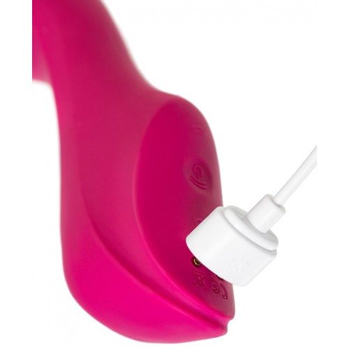 DEMO Вакуумный вибростимулятор для клитора и точки G Satisfyer Curvy Trinity 3 красный