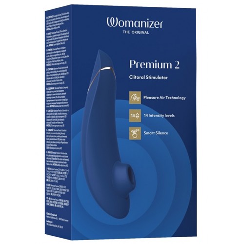 Бесконтактный стимулятор клитора Womanizer Premium 2 Blueberry