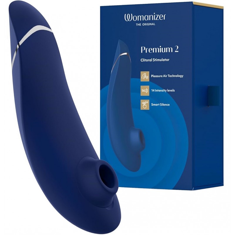 Бесконтактный стимулятор клитора Womanizer Premium 2 Blueberry