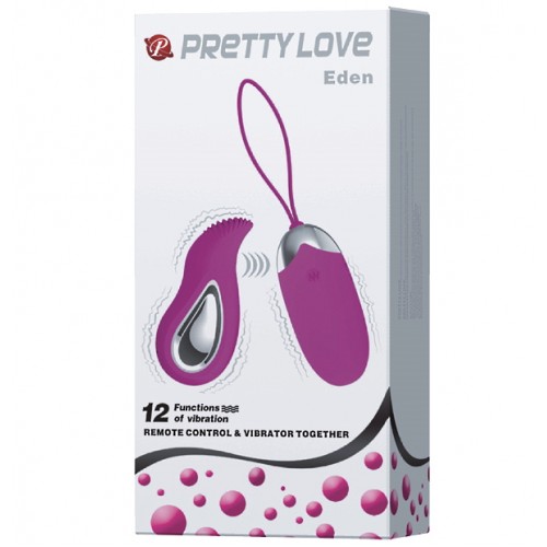 Стимулятор 2 в 1: виброяйцо и стимулятор клитора Pretty Love Eden