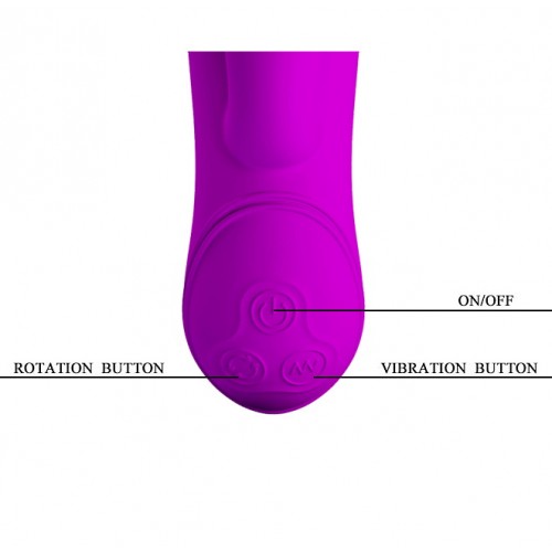 Вибратор с ротацией PrettyLove Mistic