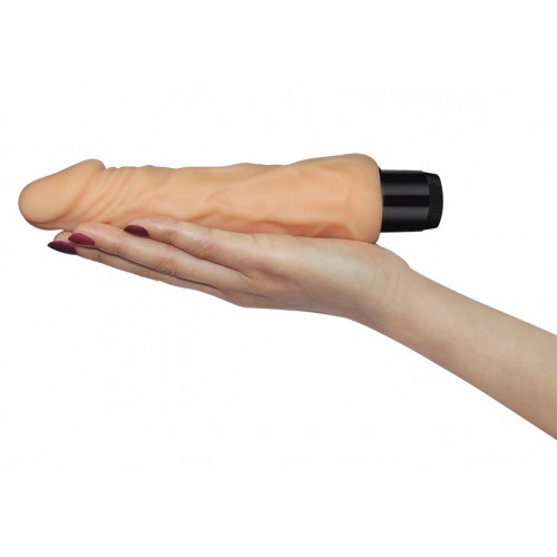 Телесный виброфаллос Real Feel CyberSkin 8 in