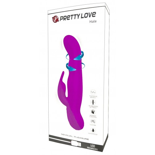 Вибратор с ротацией PrettyLove Mistic