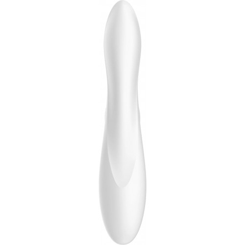 Вибратор Satisfyer Pro G-Spot Rabbit, с вакуум-волновым бесконтактным стимулятором, силикон, белый, 22см