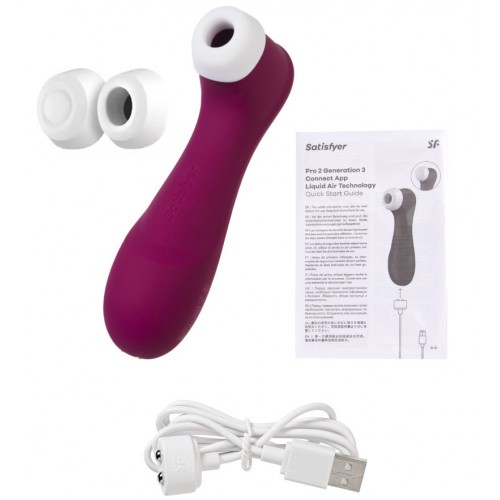 Вакуумно-волновой стимулятор клитора Satisfyer Pro 2 Generation 3 Connect App