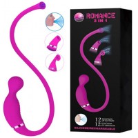 Посасывающий вибростимулятор для клитора Romance 3 в 1