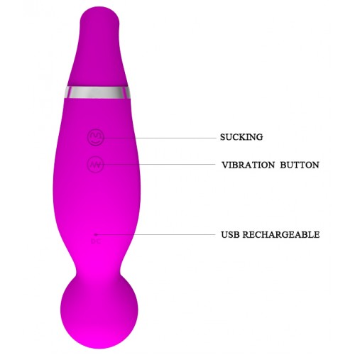 Посасывающий вибростимулятор для клитора Romance 3 в 1