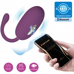 Фиолетовое смарт-виброяйцо Pretty Love Doreen с электростимуляцией (иной угол)